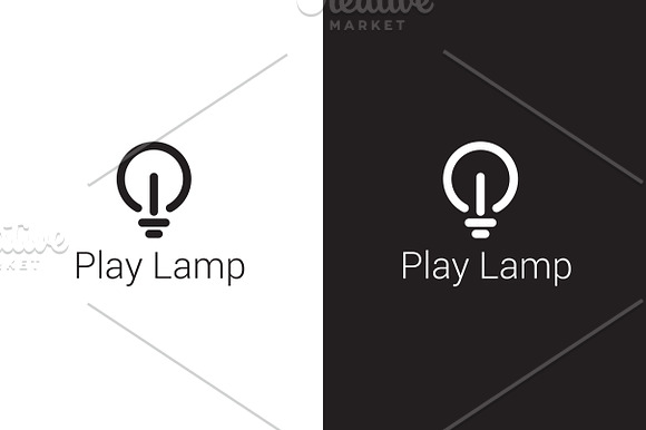 Play Lamp Logo in Logo Templates - product preview 3