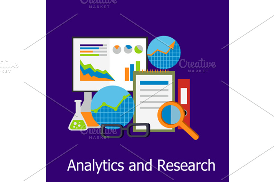 Analytics and Research Concept