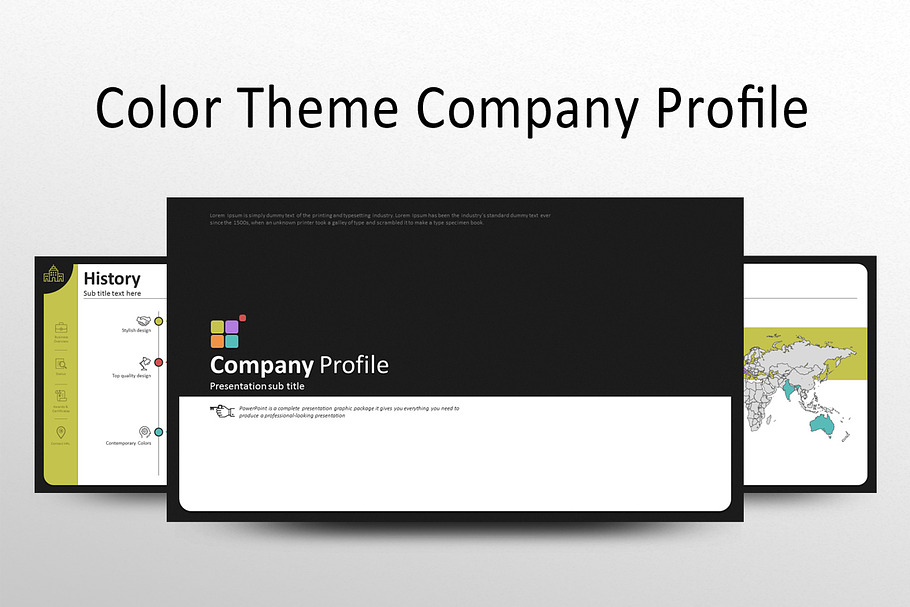 Color Theme Company Profile in PowerPoint Templates - product preview 8