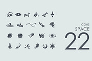22 Space icons