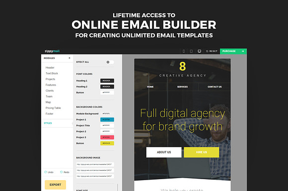 Creative Agency-Newsletter Template in Mailchimp Templates - product preview 2