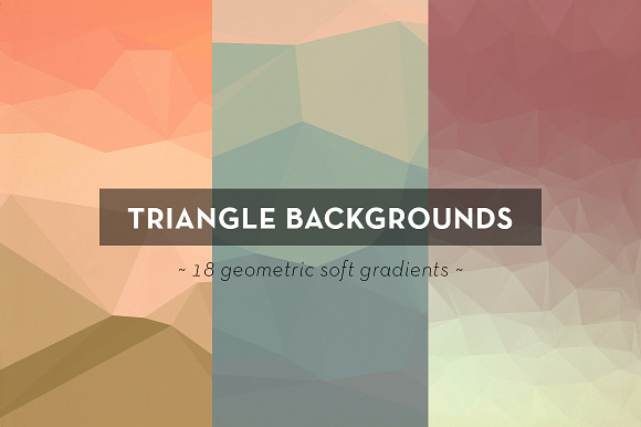 18 Geometric Triangle Backgrounds in Patterns - product preview 3