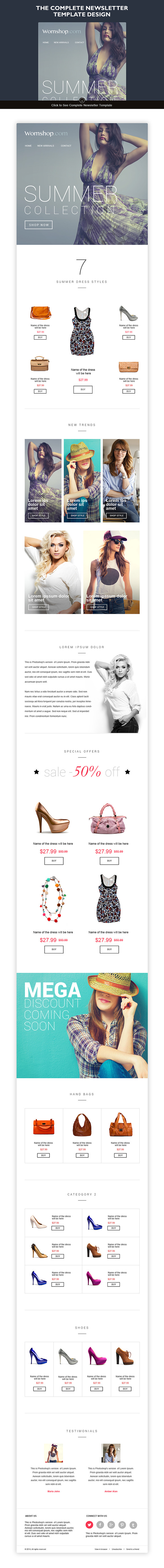 Womshop – E-Newsletter Template in Mailchimp Templates - product preview 2