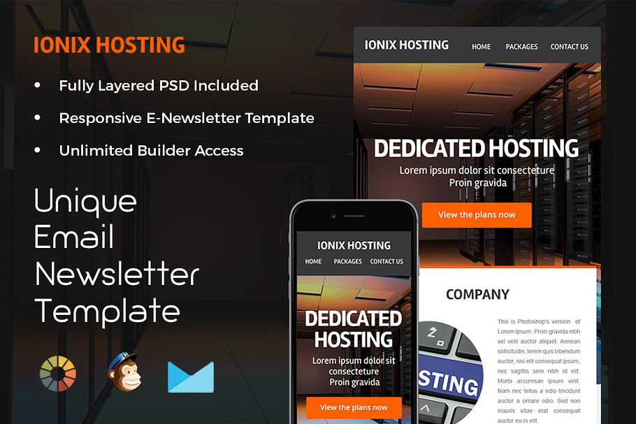 Ionix Hosting – Newsletter Template