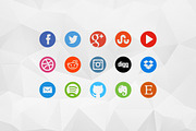 Round Social Media Icons