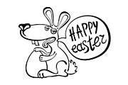 Happy Easter | Easter Bunny vector