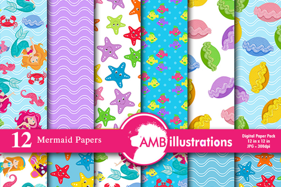 Mermaid Digital Papers AMB-1191