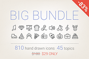 83% Off - Hand Drawn Icons Bundle