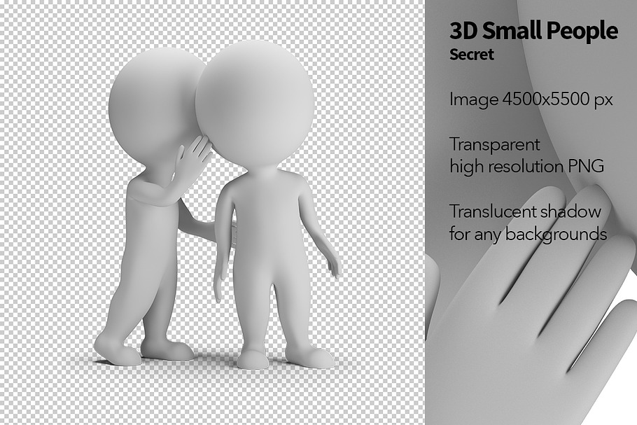3D Small People - Secret in Illustrations - product preview 8
