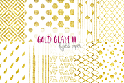 Gold Glam II digital paper