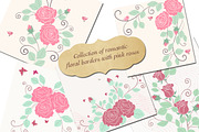 Floral borders and backgrounds 