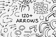 120+ Hand Drawn Vector Arrows 