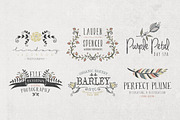 Hand Drawn Colored & Textured Logos