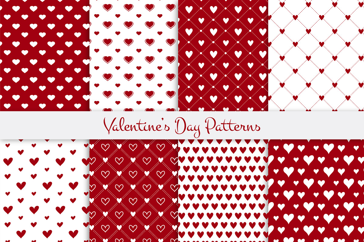 Valentine's day patterns set in Patterns - product preview 8