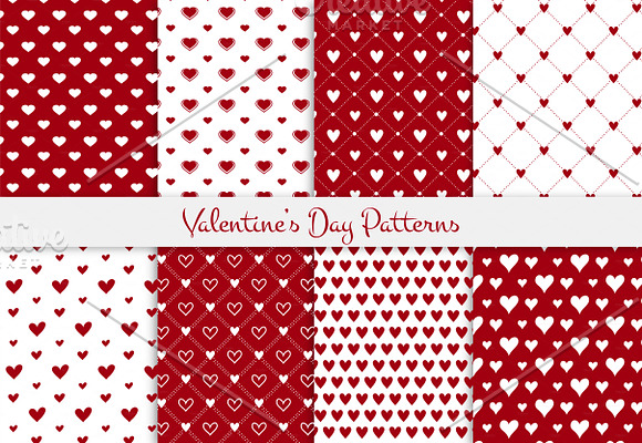 Valentine's day patterns set in Patterns - product preview 1