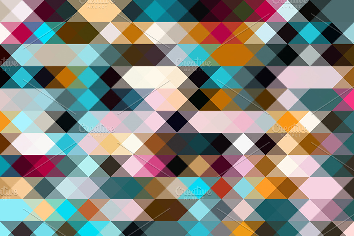 Inclined Colorful Pixels Pattern in Patterns - product preview 8