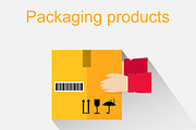 Packing Product Icon Design Style
