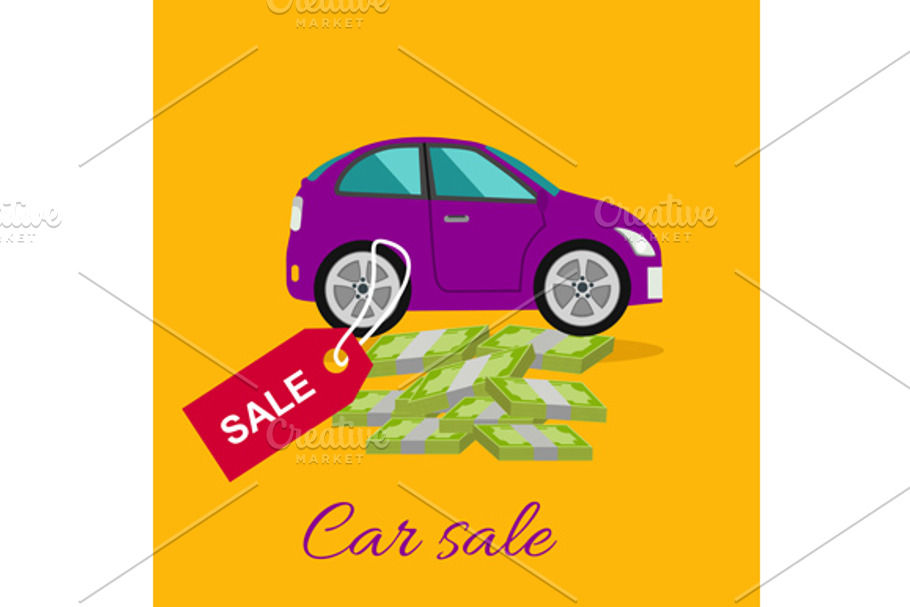 Car Sale Concept in Illustrations - product preview 8