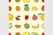 Set of Fruit icon