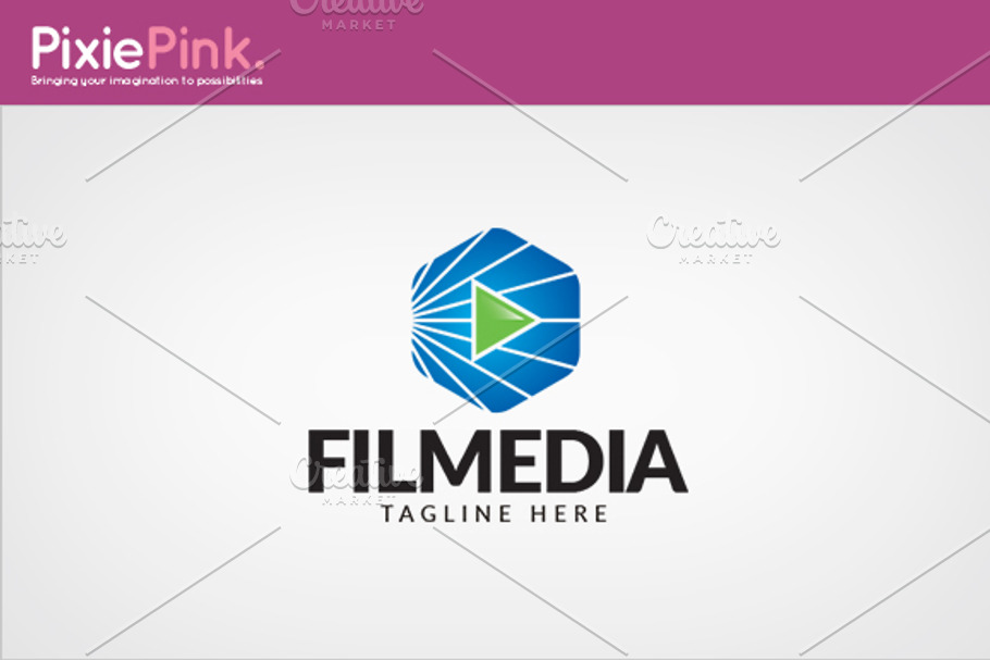Film Media Logo Template in Logo Templates - product preview 8