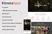 FitnessSpot - One Page HTML Template
