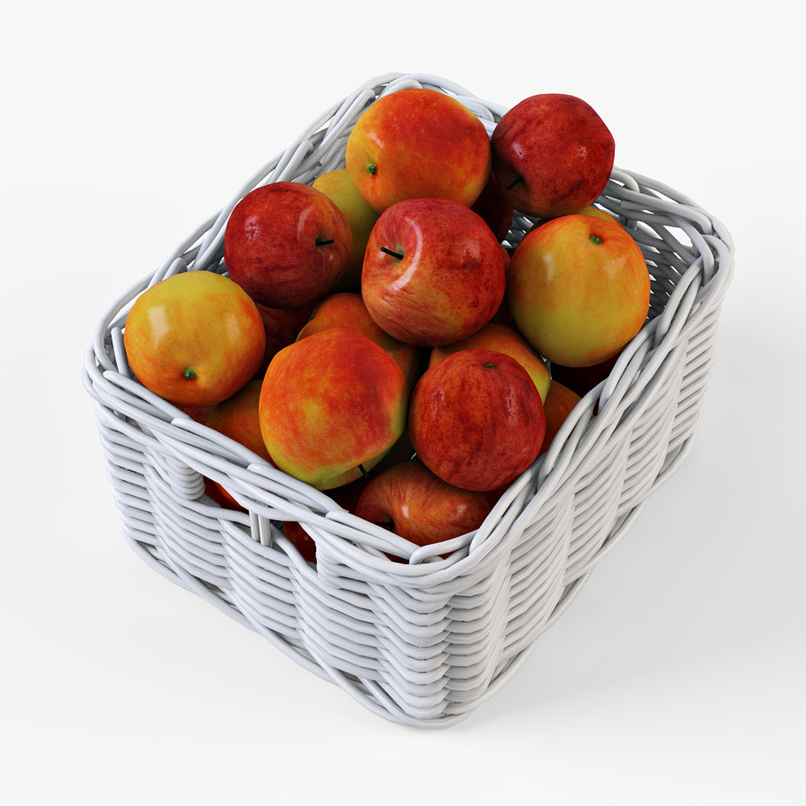 Apple Basket Ikea Byholma 1 White in Food - product preview 1