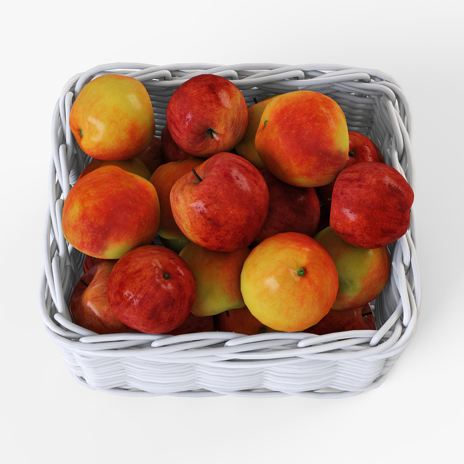 Apple Basket Ikea Byholma 1 White in Food - product preview 4