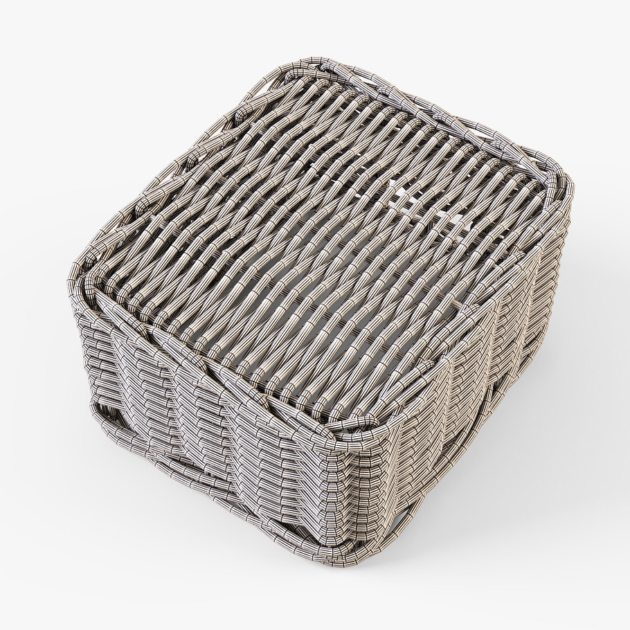 Apple Basket Ikea Byholma 1 White in Food - product preview 15