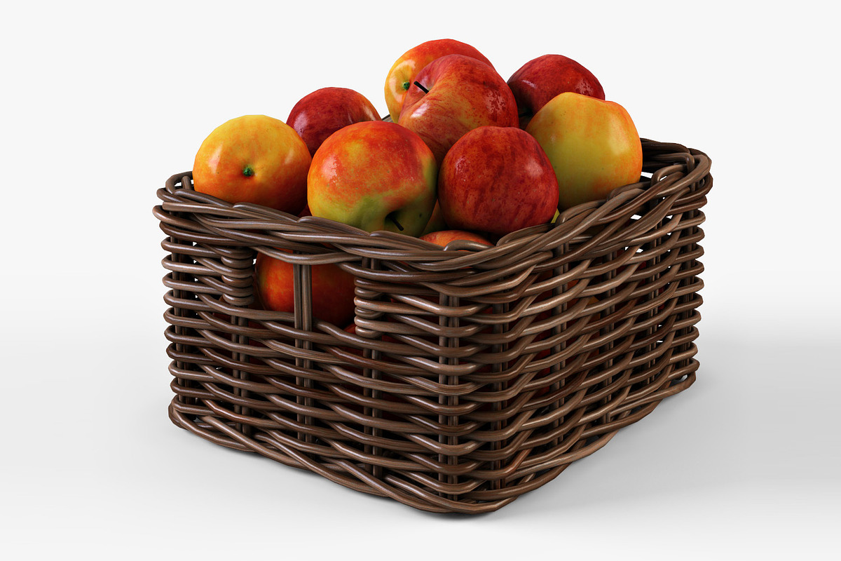 Apple Basket Ikea Byholma 1 Brown in Food - product preview 8