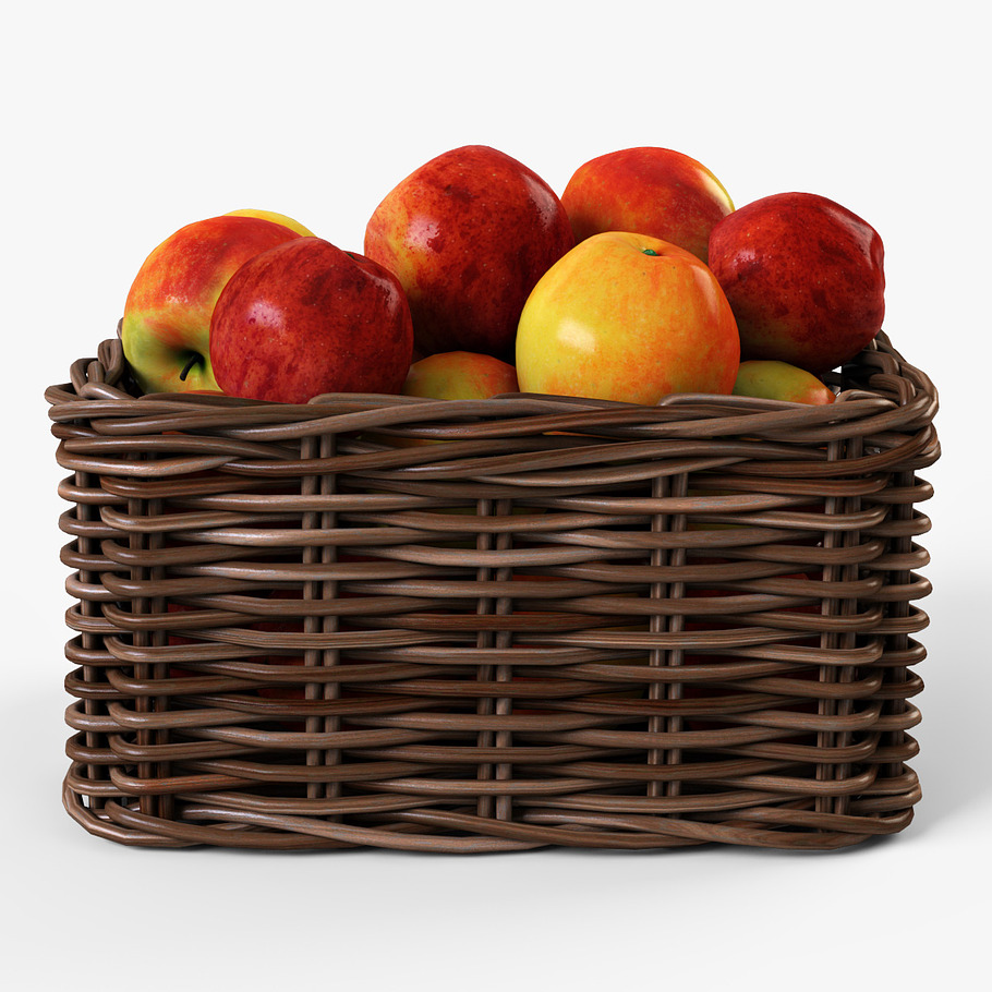 Apple Basket Ikea Byholma 1 Brown in Food - product preview 3