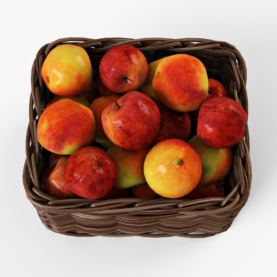 Apple Basket Ikea Byholma 1 Brown in Food - product preview 4