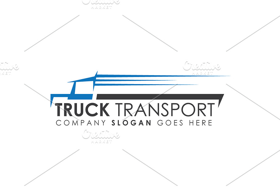 Truck Transport Logo Template