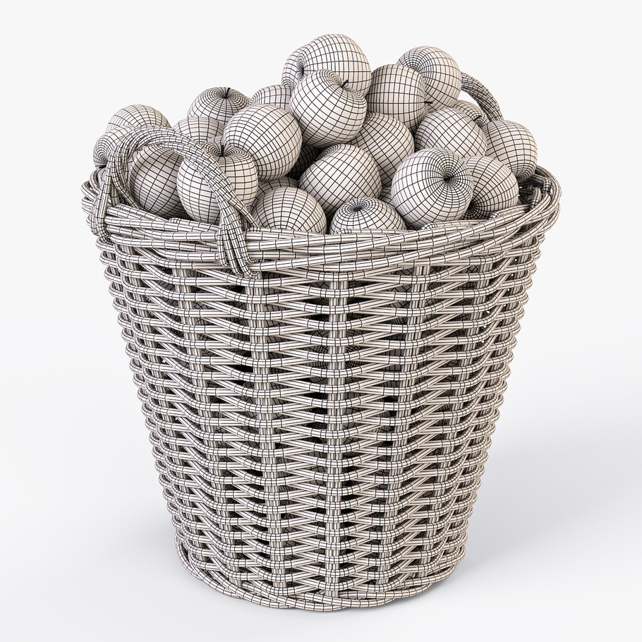 Basket Ikea Nipprig with Apples in Food - product preview 20