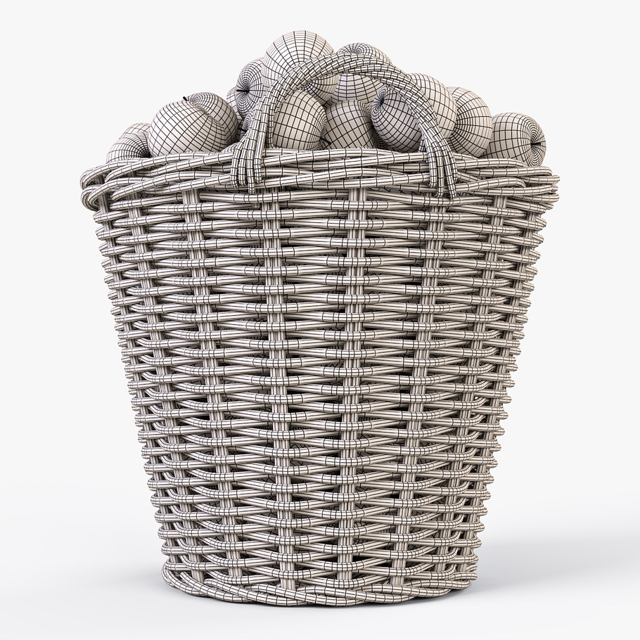 Basket Ikea Nipprig with Apples in Food - product preview 21