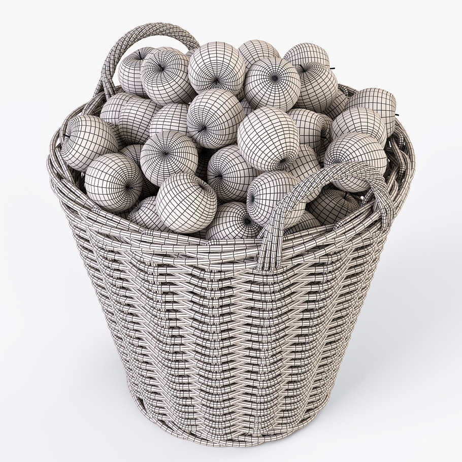Basket Ikea Nipprig with Apples in Food - product preview 22