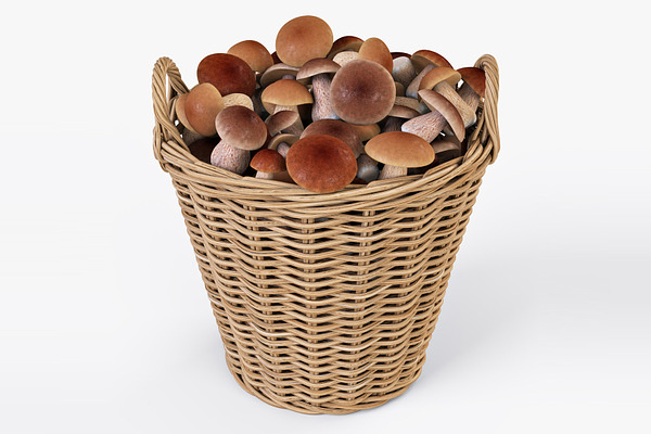 Basket Ikea Nipprig with Mushrooms