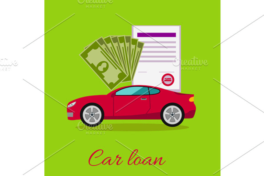 Car Loan Approved Concept