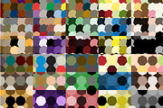 Random Color Heptagon Patterns