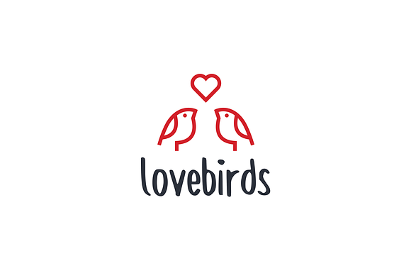 Bird Love Logo Template in Logo Templates - product preview 1