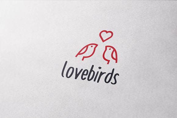 Bird Love Logo Template in Logo Templates - product preview 2