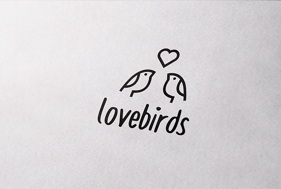 Bird Love Logo Template in Logo Templates - product preview 3