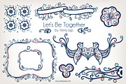 Let's Be Together Vector Wedding