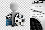 3D Small People - Cinema Clapper