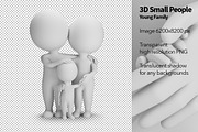 3D Small People - Young Family