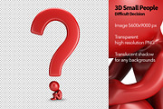 3D Small People - Difficult Decision