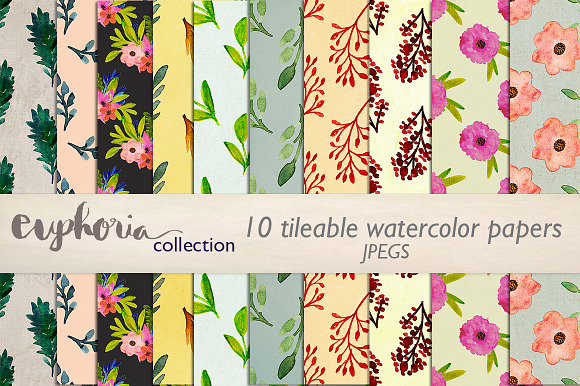  Watercolor DIY Collection in Illustrations - product preview 1