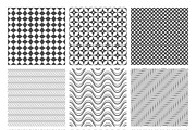 Monochrome seamless patterns