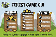 Forest Game GUI Vectors