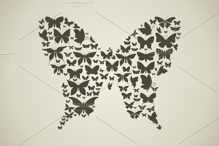 Butterfly a set in Illustrations - product preview 8
