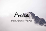 Aroha brush script font